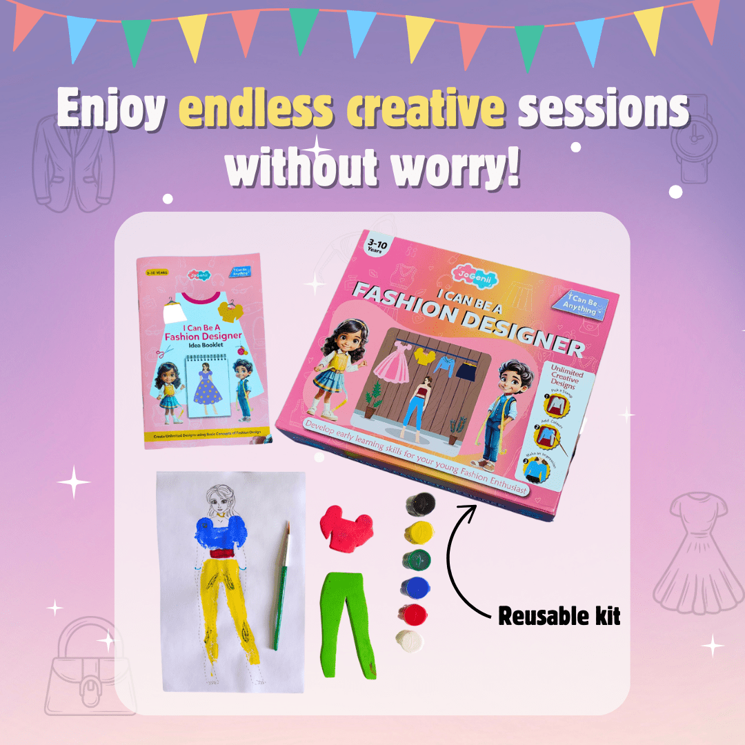 JoGenii's I Can Be a Fashion Designer DIY Kit | Best gift got young Fashionistas | Perfect Gift - JK21