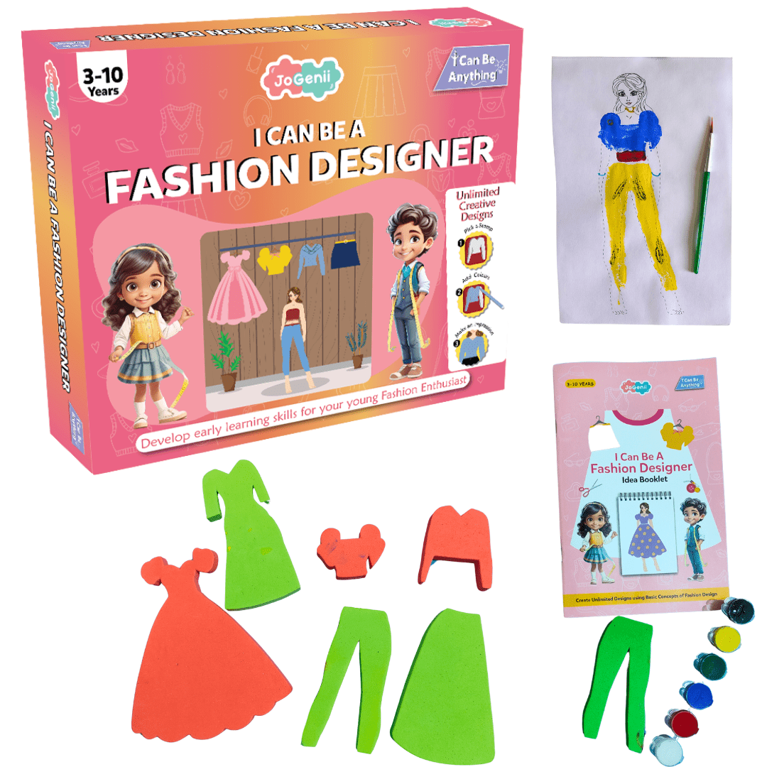 JoGenii's I Can Be a Fashion Designer DIY Kit | Best gift got young Fashionistas | Perfect Gift - JK21