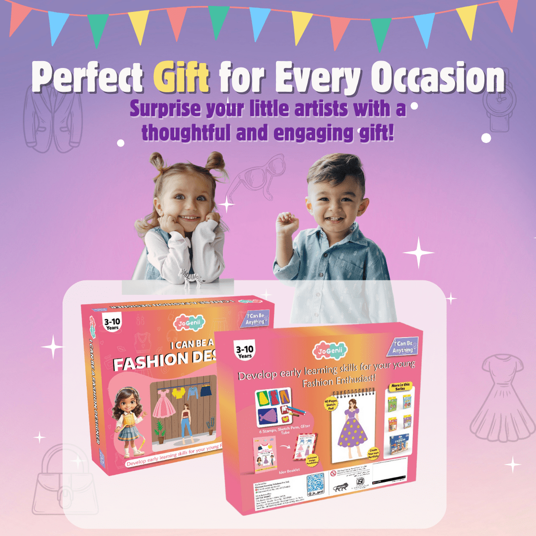 JoGenii's I Can Be a Fashion Designer DIY Kit | Best gift got young Fashionistas | Perfect Gift - JK21