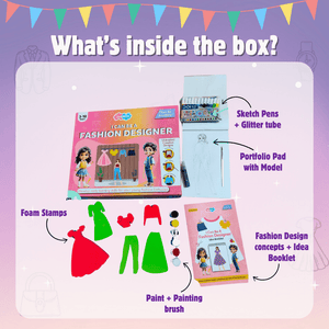 JoGenii's I Can Be a Fashion Designer DIY Kit | Best gift got young Fashionistas | Perfect Gift - JK21
