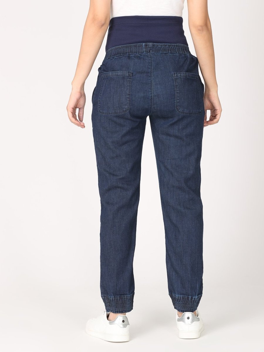 Jogger Style Maternity Denims with Belly Support - MDD-JGSTY-S