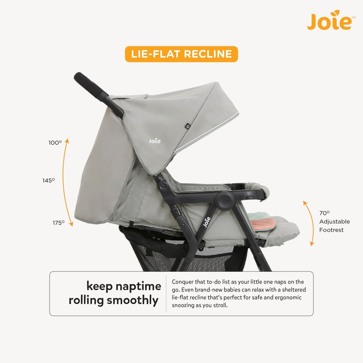 Joie Aire Twin W/ Rc Stroller Nectar & Mineral - S1217AENNM000