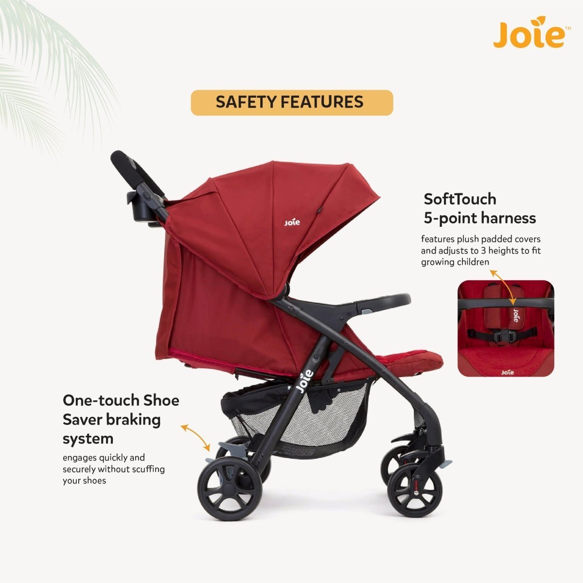 Baby Stroller- Muze LX W/ FM Cranberry - S1035GDCNB000
