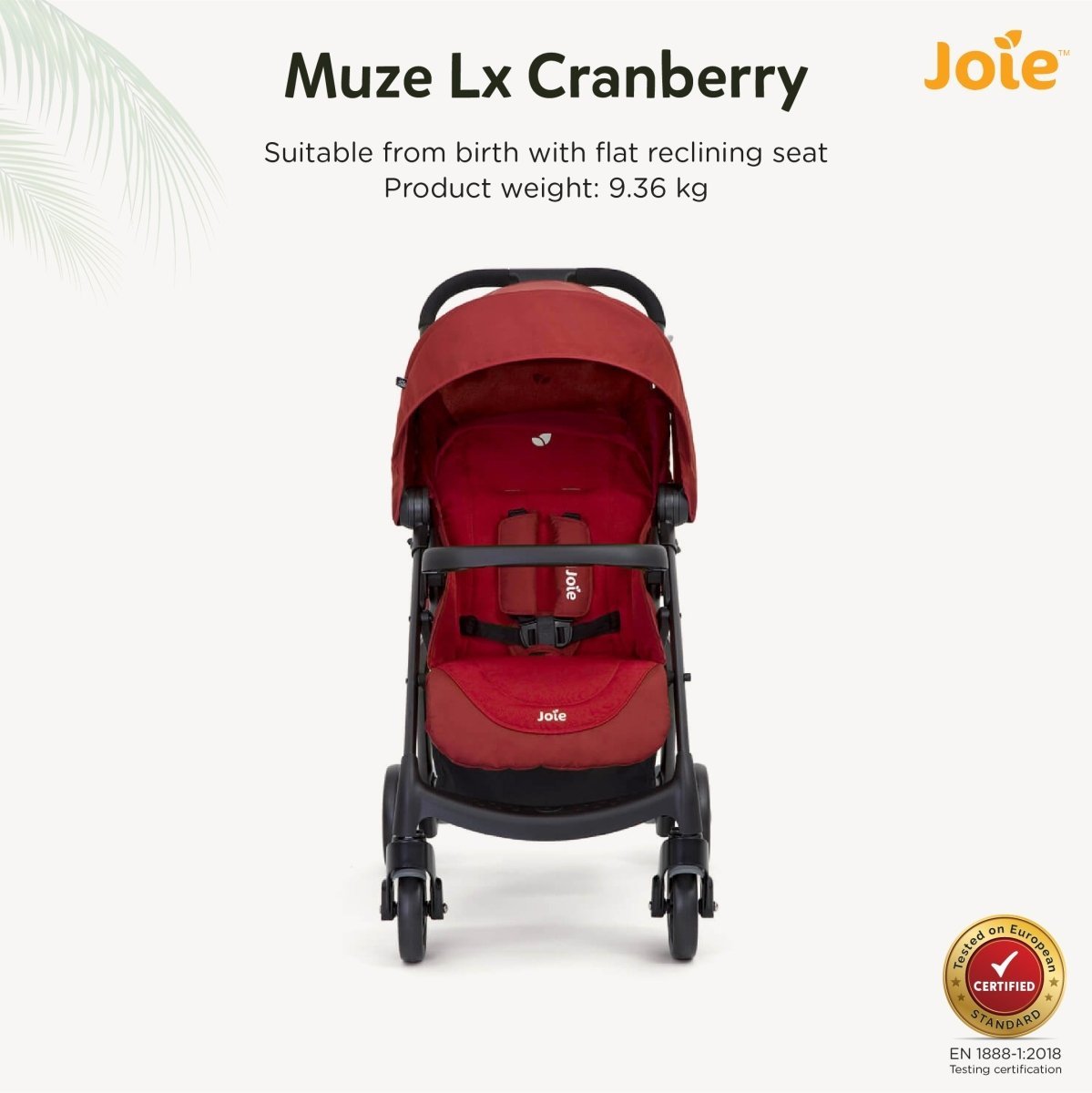 Baby Stroller- Muze LX W/ FM Cranberry - S1035GDCNB000