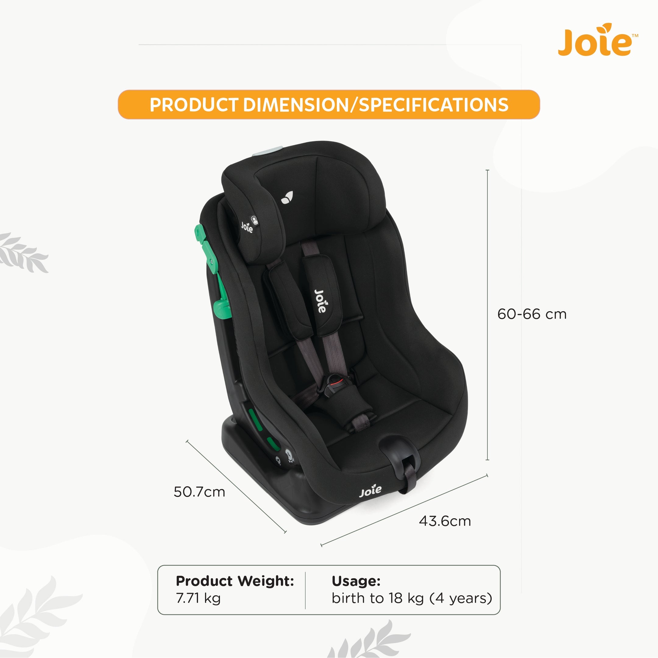 Joie Car Seat Steadi R129 Shale - C2115BASHA000