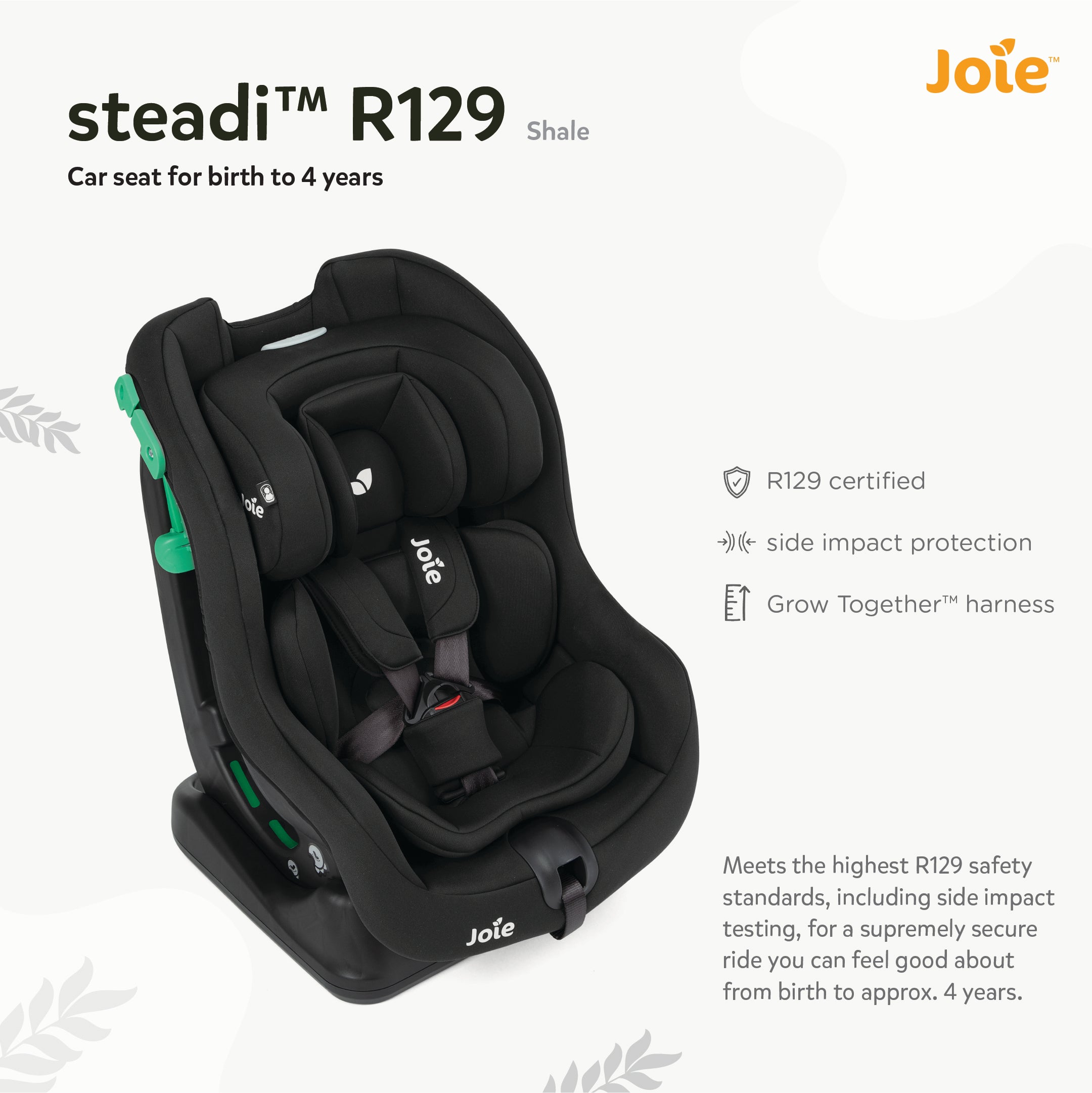 Joie Car Seat Steadi R129 Shale - C2115BASHA000