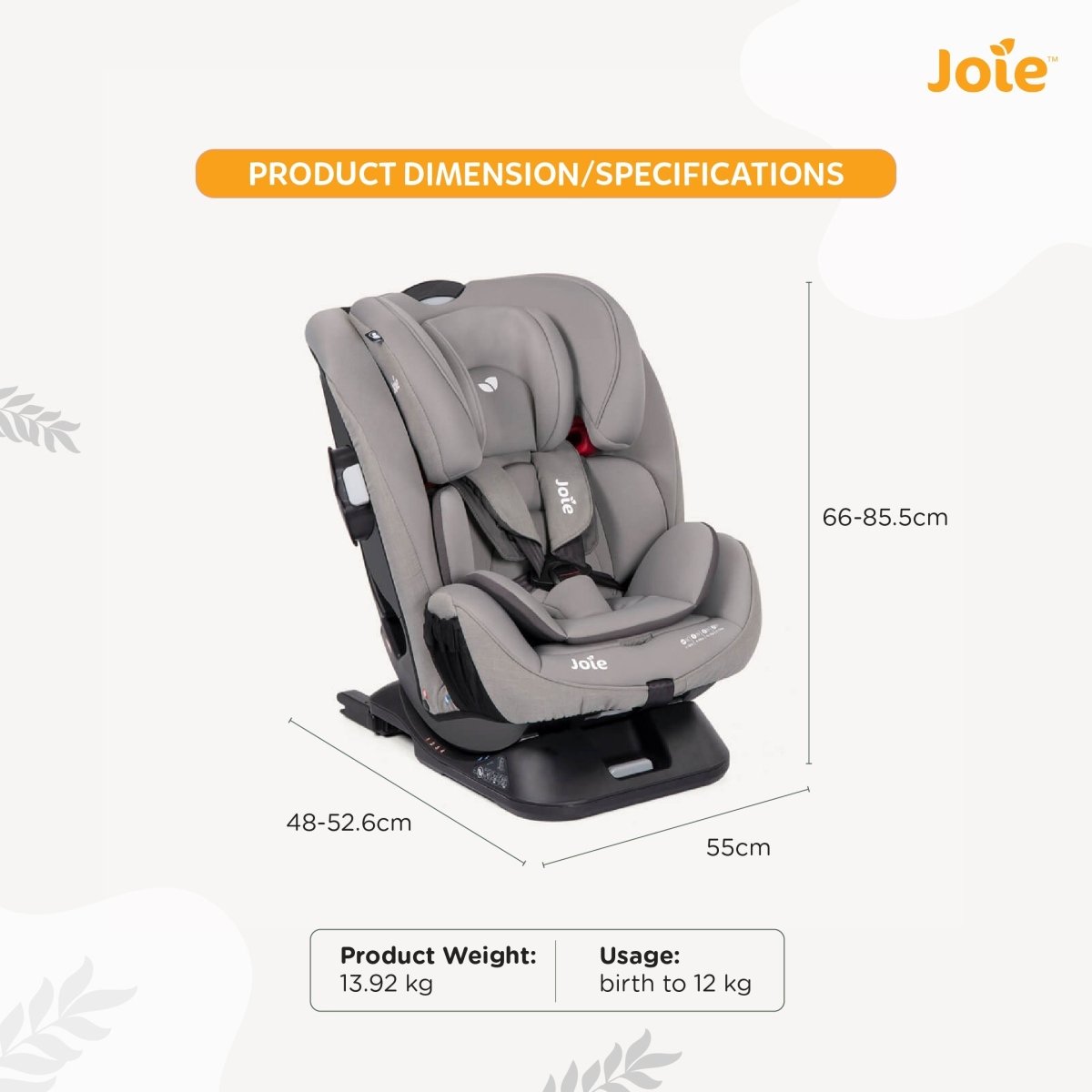 Joie Every Stage fx Car seat Grey Flannel - C1602ADGFL000