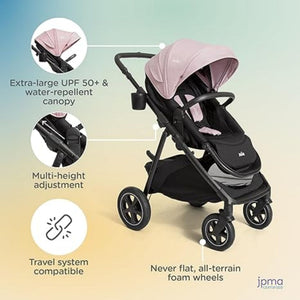Joie - Stroller - Joie Hazel Height - Adjustable 3 - In - 1 Stroller birth up to 22 Kg. - S1910FABLH900