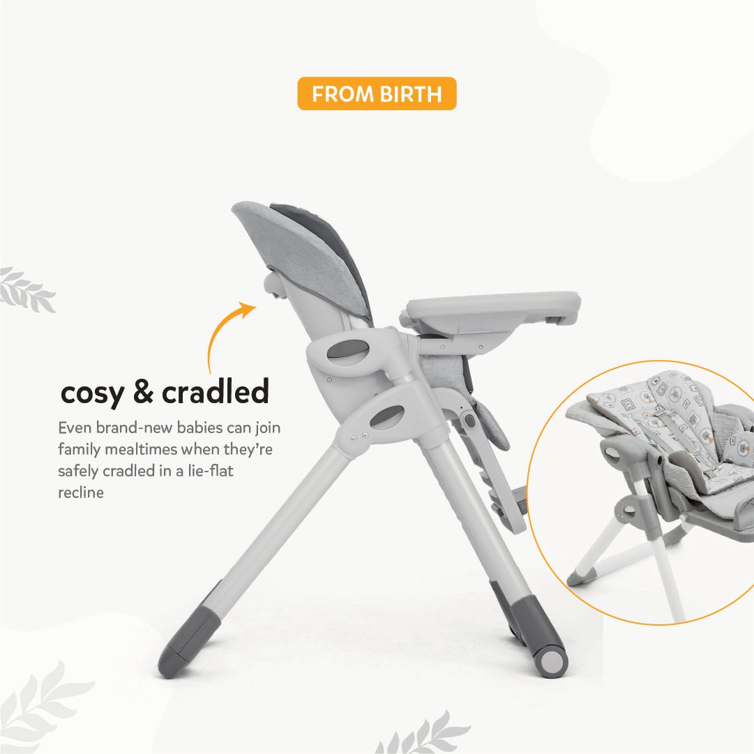 Joie High Chair Mimzy Recline Logan Birth+ to 15 Kgs - H1013EALGN000