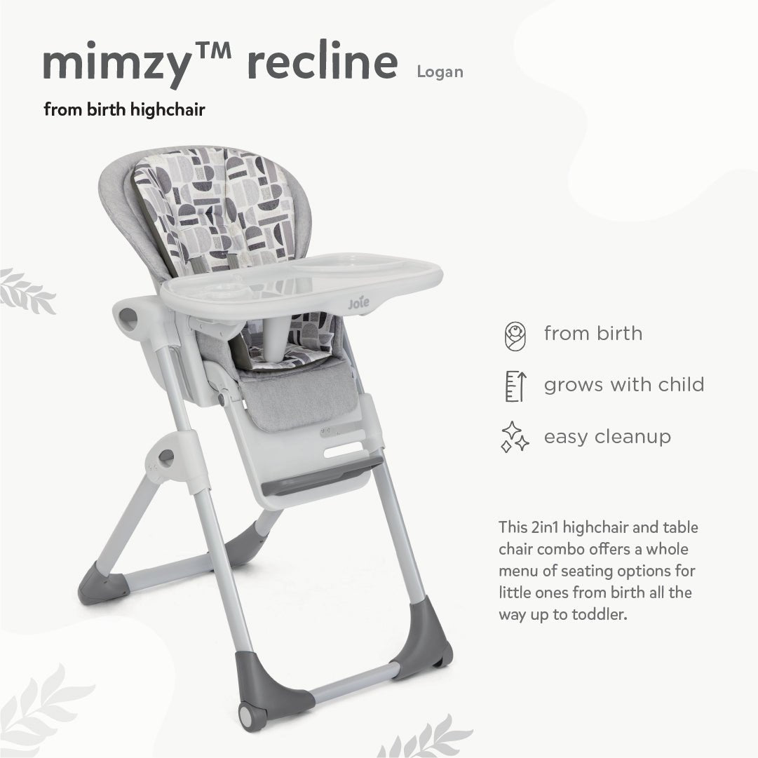 Joie High Chair Mimzy Recline Logan Birth+ to 15 Kgs - H1013EALGN000