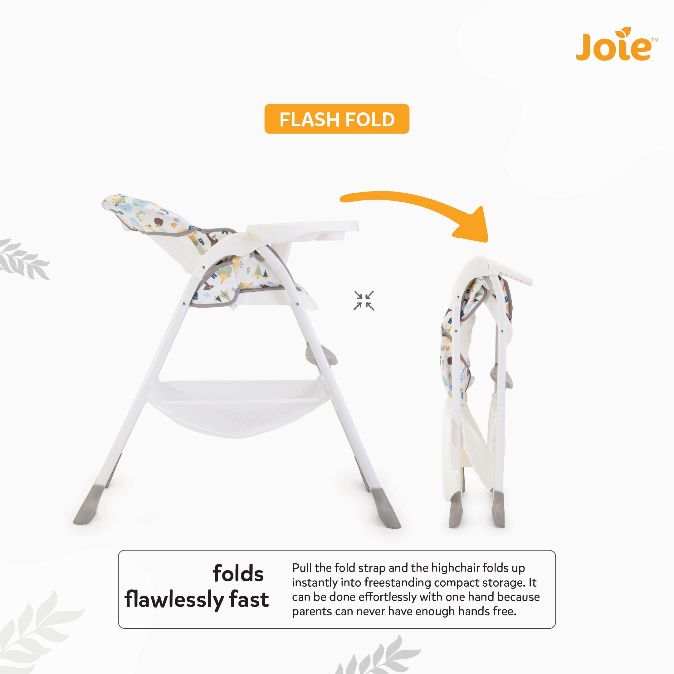Joie High Chair Mimzy Snacker Alphabet 6M to 15 kg - H1127BAABC000