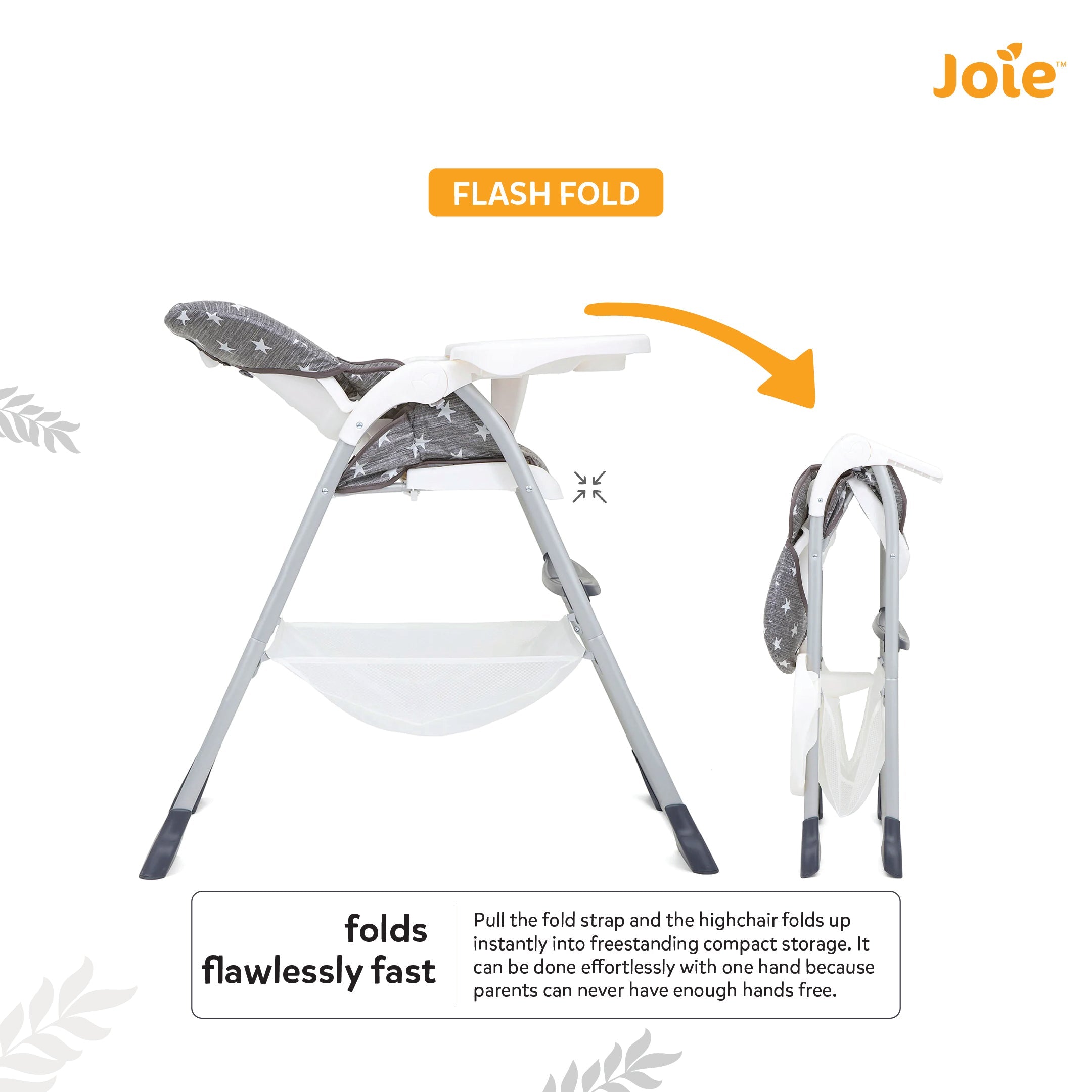 JOIE High Chair Mimzy Snacker Twinkle Linen 6M to 15 Kgs - H1127BATWN000