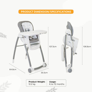 Joie High Chair Multiply 6In1 Starry Night 6M to 72 Months - H1605AASTY000