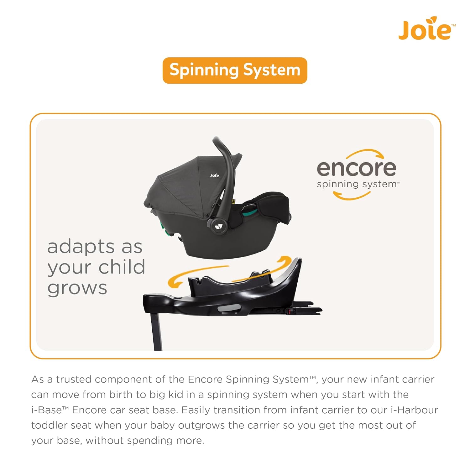 Joie Infant Carrier I - Snug™ 2 Shell Grey Birth+ to 13 Kg - C1817CACYC000