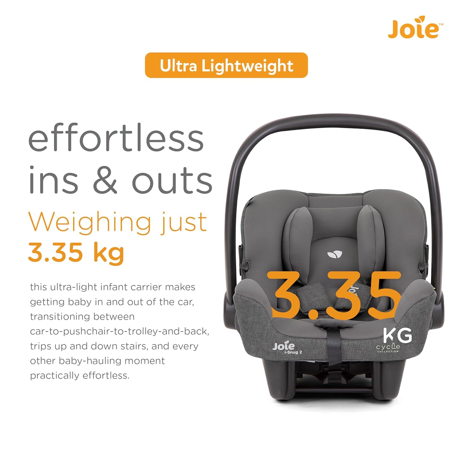 Joie Infant Carrier I - Snug™ 2 Shell Grey Birth+ to 13 Kg - C1817CACYC000