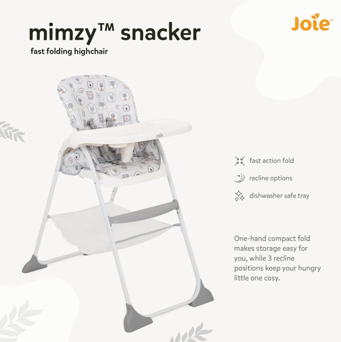 Joie Mimzy Snacker High Chair- Portrait - H1127AAPOR000
