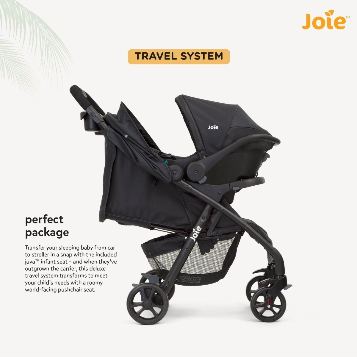 Joie Muze Lx Ts W/ Juva Travel System- Coal - T1035ECCOL000