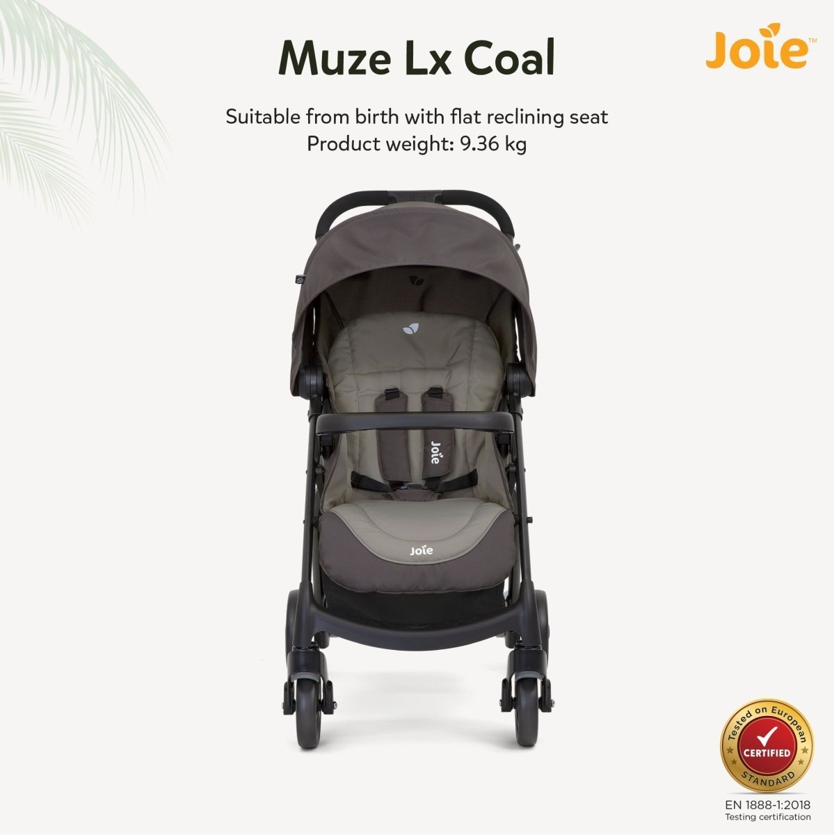 Joie Muze Lx Ts W/ Juva Travel System- Dark Pewter - T1035ECDPW000