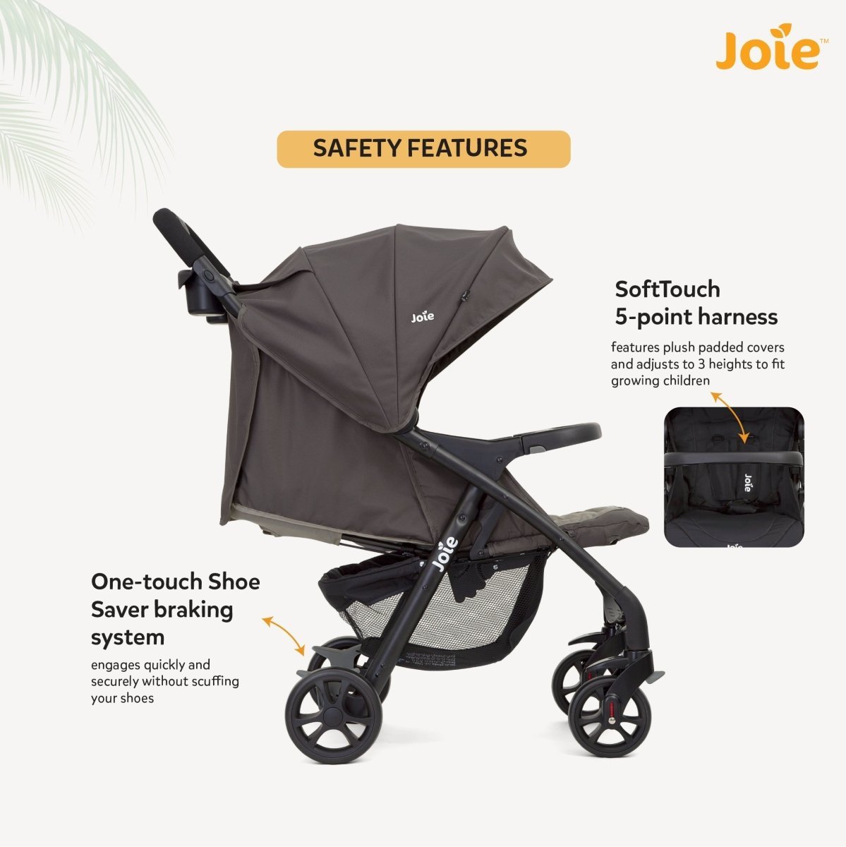 Joie Muze Lx Ts W/ Juva Travel System- Dark Pewter - T1035ECDPW000