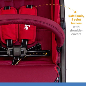 Joie Nitro lx Umbrella Stroller With Flat Reclining Seat- Cherry - S1036BACHR000