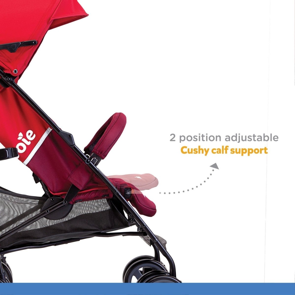 Joie Nitro lx Umbrella Stroller With Flat Reclining Seat- Cherry - S1036BACHR000