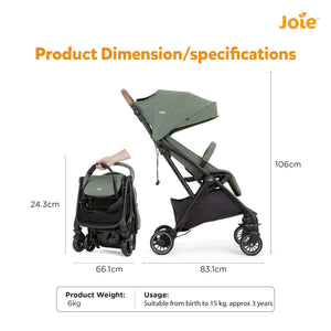 Joie Stroller Tourist Laurel Birth+ to 15 kg - S1706DCLRL000