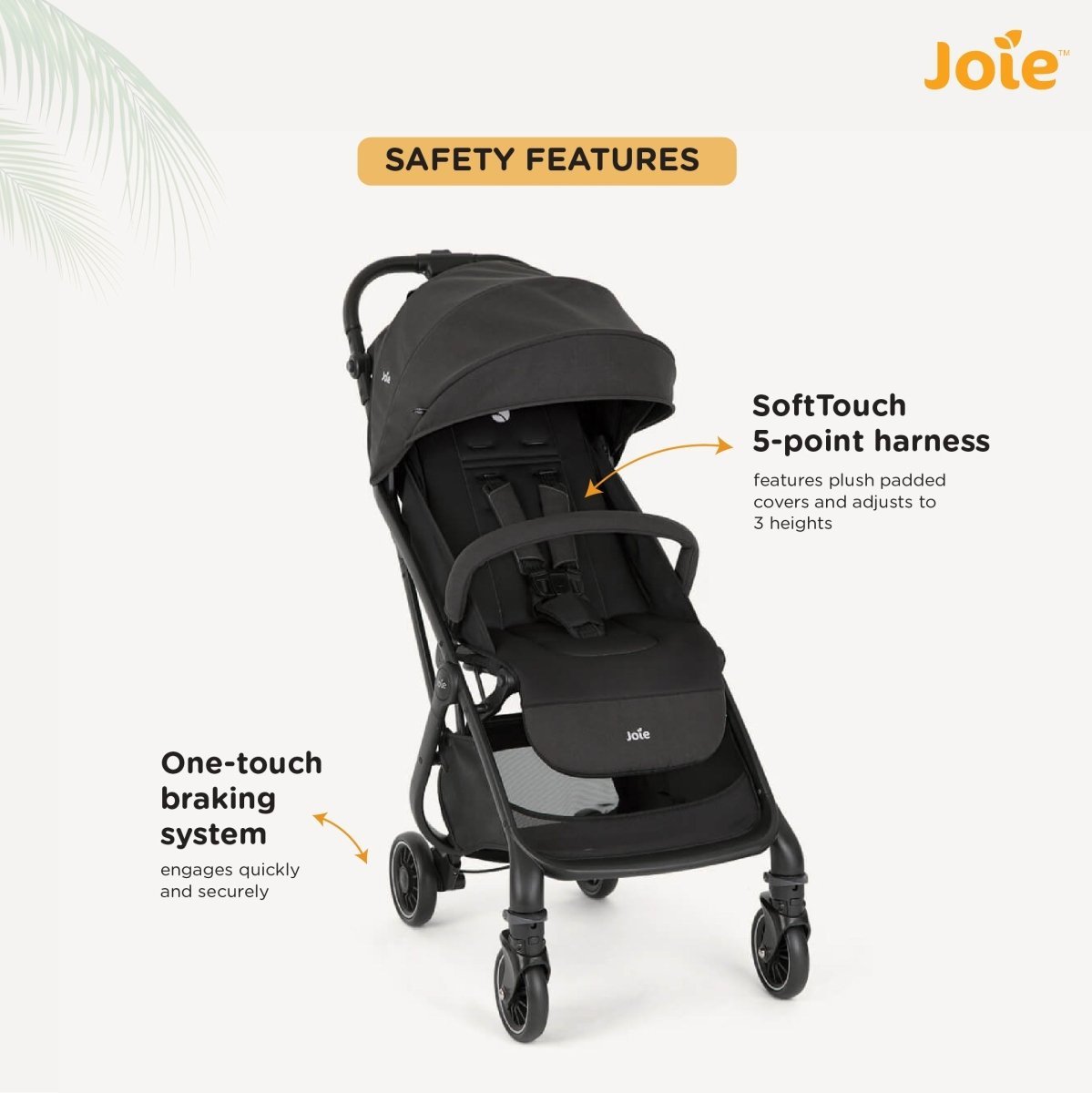 Joie Tourist W Rc & Adpt & Tb Shale - S1706DCSHA000
