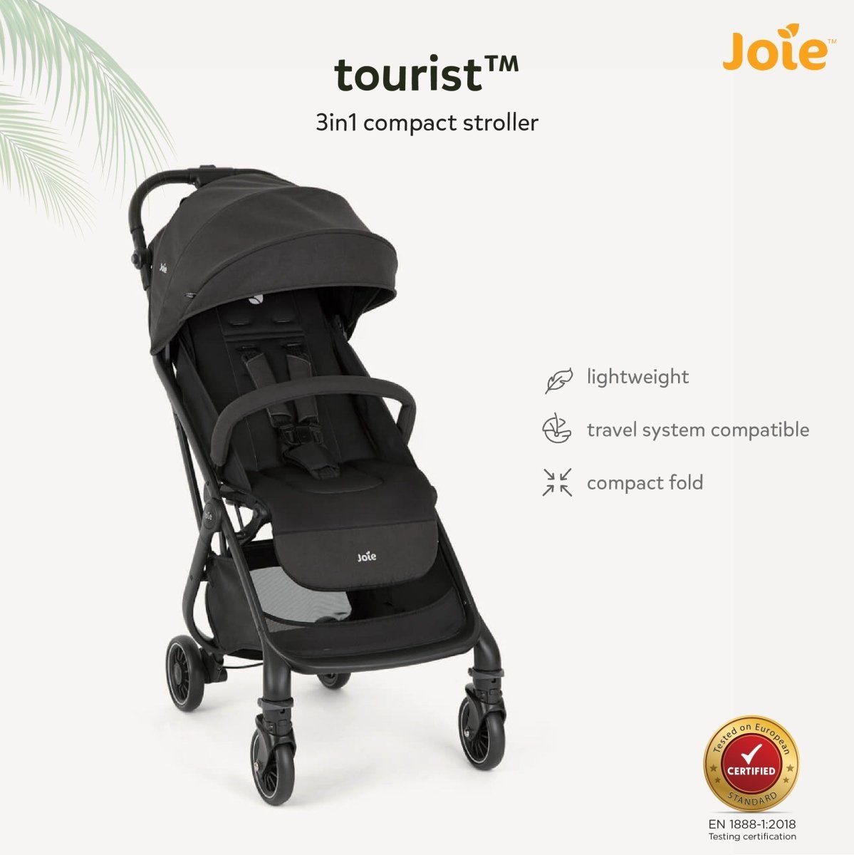 Joie Tourist W Rc & Adpt & Tb Shale - S1706DCSHA000