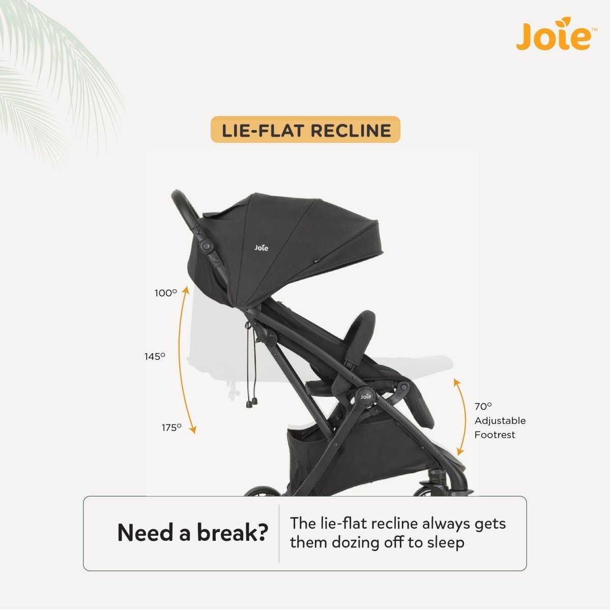 Joie Tourist W Rc & Adpt & Tb Shale - S1706DCSHA000