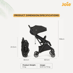 Joie Tourist W Rc & Adpt & Tb Shale - S1706DCSHA000