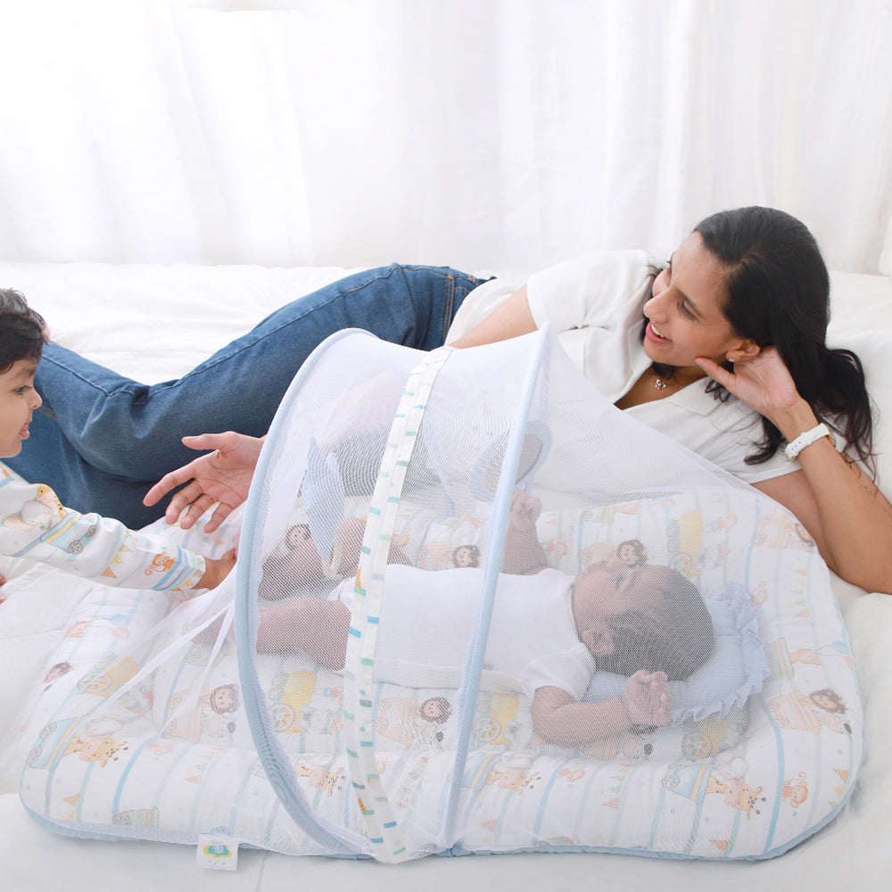 Fancy Fluff Organic Mosquito Net Set - Cuddle Bear