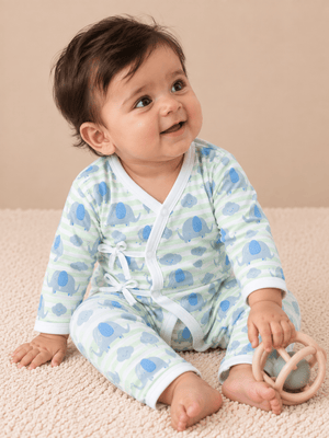 Jungle Elephant Infant Romper (Jabla Style) - Preemie Infant Rompers