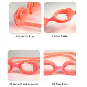 Junior All Pink Anti Fog UV Protection Leakproof Design Swim Goggles for Kids, 3 years - 8 years - 3 - 8 years Swim