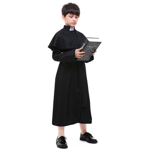 Junior Priest , Kids Halloween Costume Fancy Dress Up - 7 - 9 Years Halloween