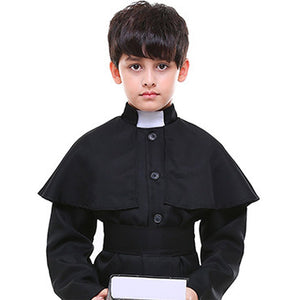 Junior Priest , Kids Halloween Costume Fancy Dress Up - 7 - 9 Years Halloween