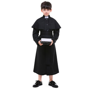 Junior Priest , Kids Halloween Costume Fancy Dress Up - 7 - 9 Years Halloween