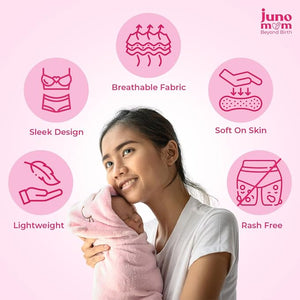 Juno Mom Maternity Disposable Panties for Postpartum Use (XL, Pack of 14) - Postpartum Accessories