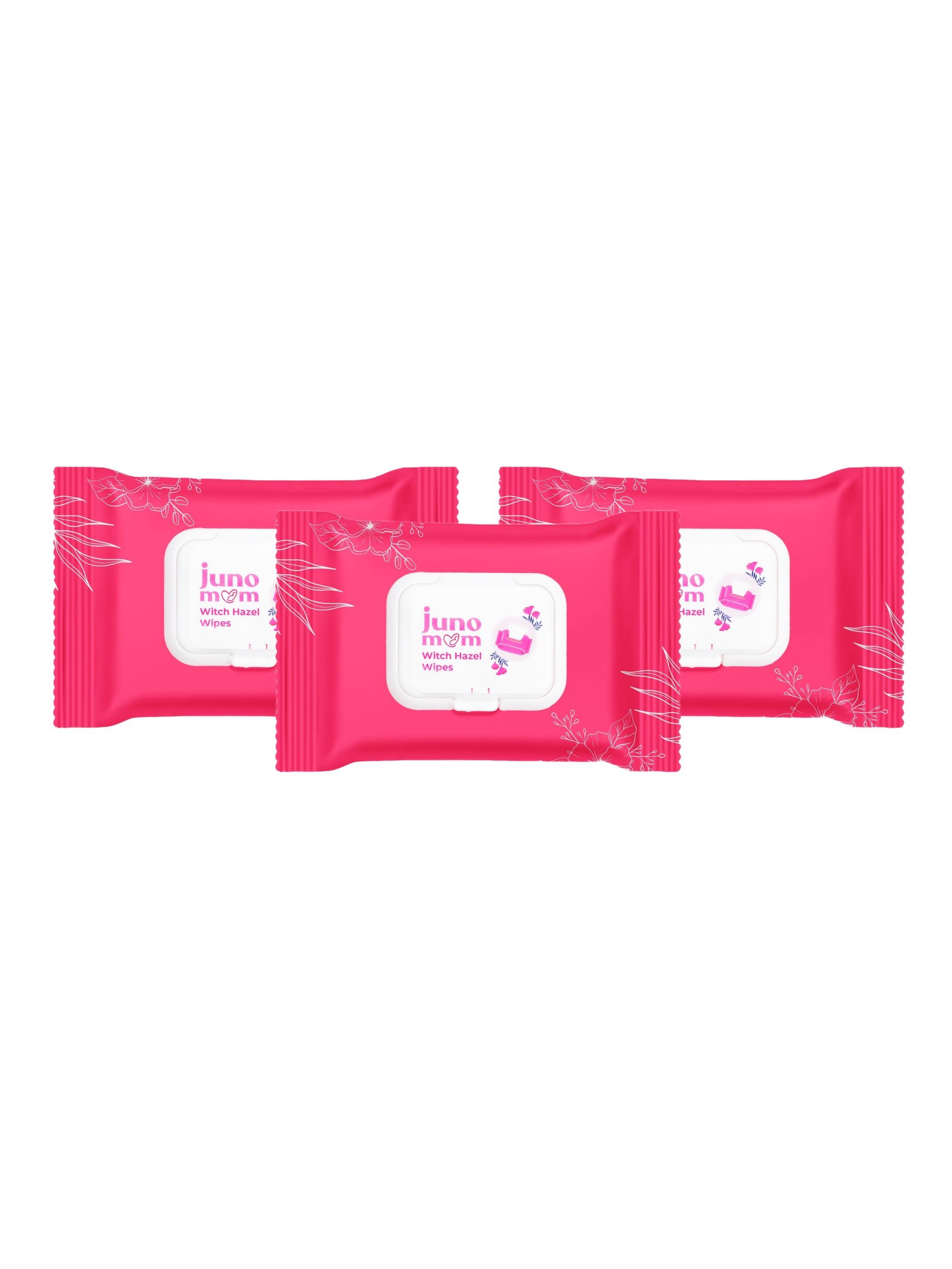 Juno Mom Witch - Hazel Wipes | 60 Pulls (Pack of 3) | Instant Cooling Wet Wipes - JM_01Wipes_Combo3