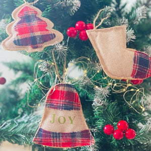 Jute Stockings Christmas Tree Ornament - XMAS TREE ORNAMENTS