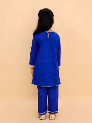 Kamal Vatika Girls Embroidered Kurta Set - KES - BK - KMVTG - 0 - 6