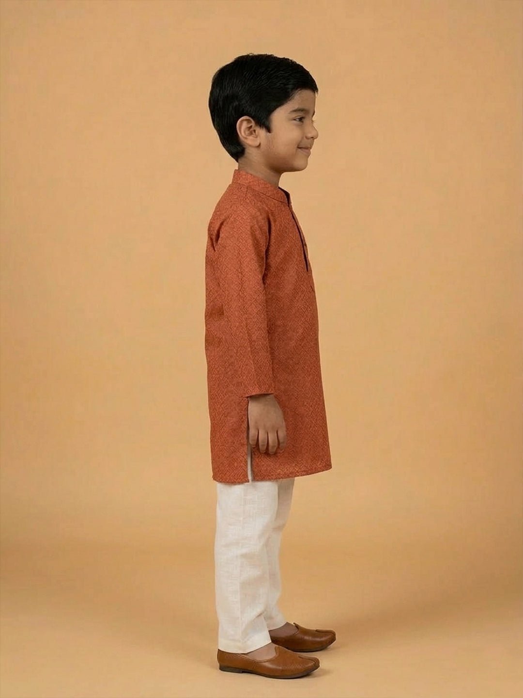 Kasavu Surya Boys Kurta Pajama Set (Pre - order) - 1 - 2 Years Boys Ethnic Set