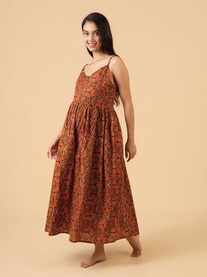 Keep It Maroon Maternity and Nursing Nightwear With Robe Set - Maroon Maternity Nightwear Set