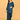 Front view of Keepin‚Äô It Teal maternity and nursing co-ord set with long sleeves and wide-leg pants.