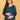 Upper body view of Keepin‚Äô It Teal maternity and nursing top with round neckline and long sleeves.