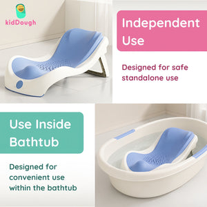 KidDough Adjustable Baby Bather for Babies, Blue | The Mom Store - Baby Safety