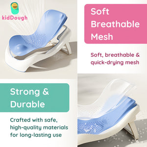 KidDough Adjustable Baby Bather for Babies, Blue | The Mom Store - Baby Safety