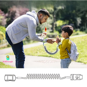 KidDough Anti Lost Wrist Link for Kids with Key and Lock - Anti Lost Wrist Link