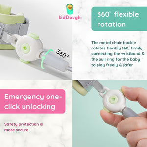 KidDough Anti Lost Wrist Link for Kids with Key and Lock - Anti Lost Wrist Link