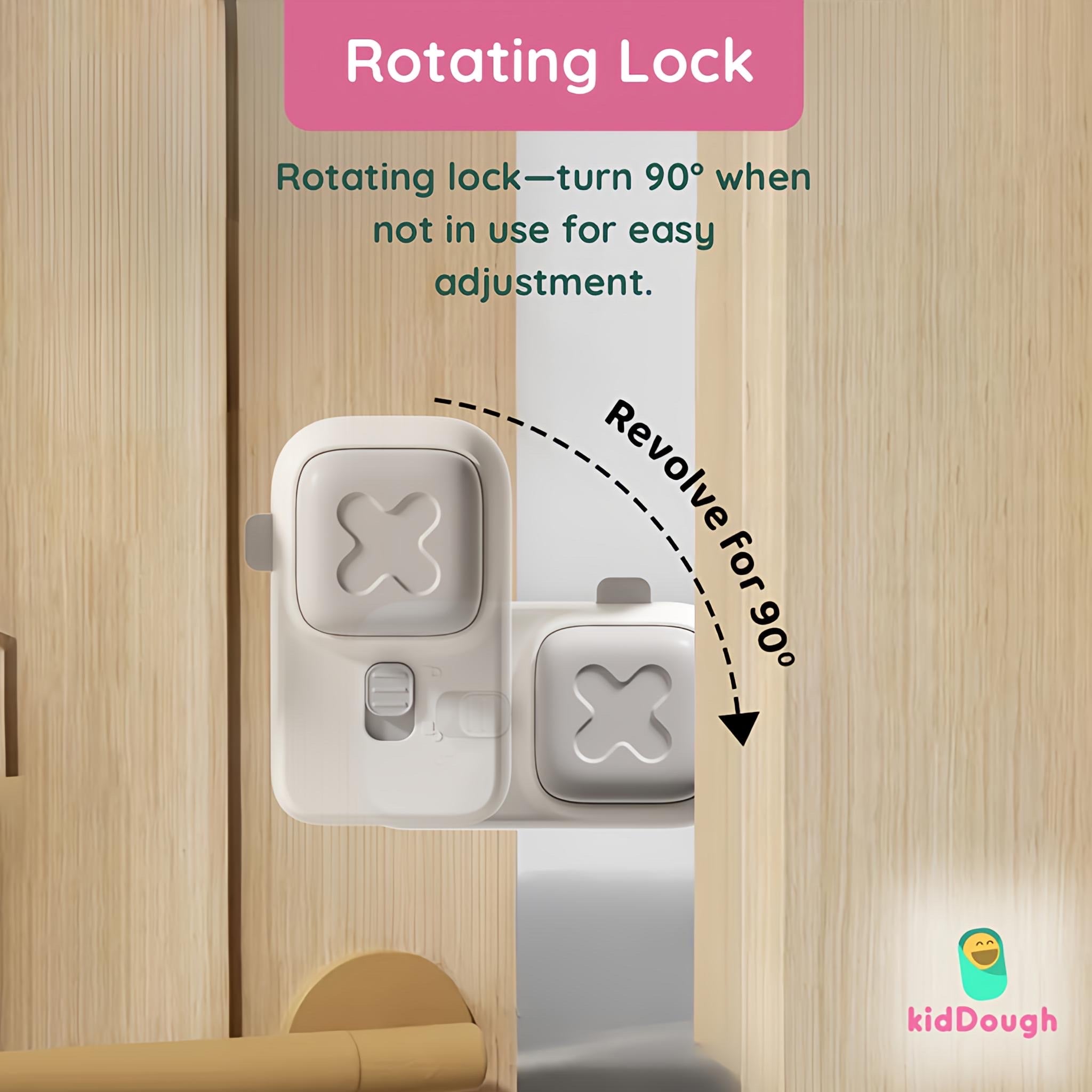 KidDough Baby Finger Pinch Door Stopper, Double Safety Lock - Door Stopper,Double Safety Lock Double