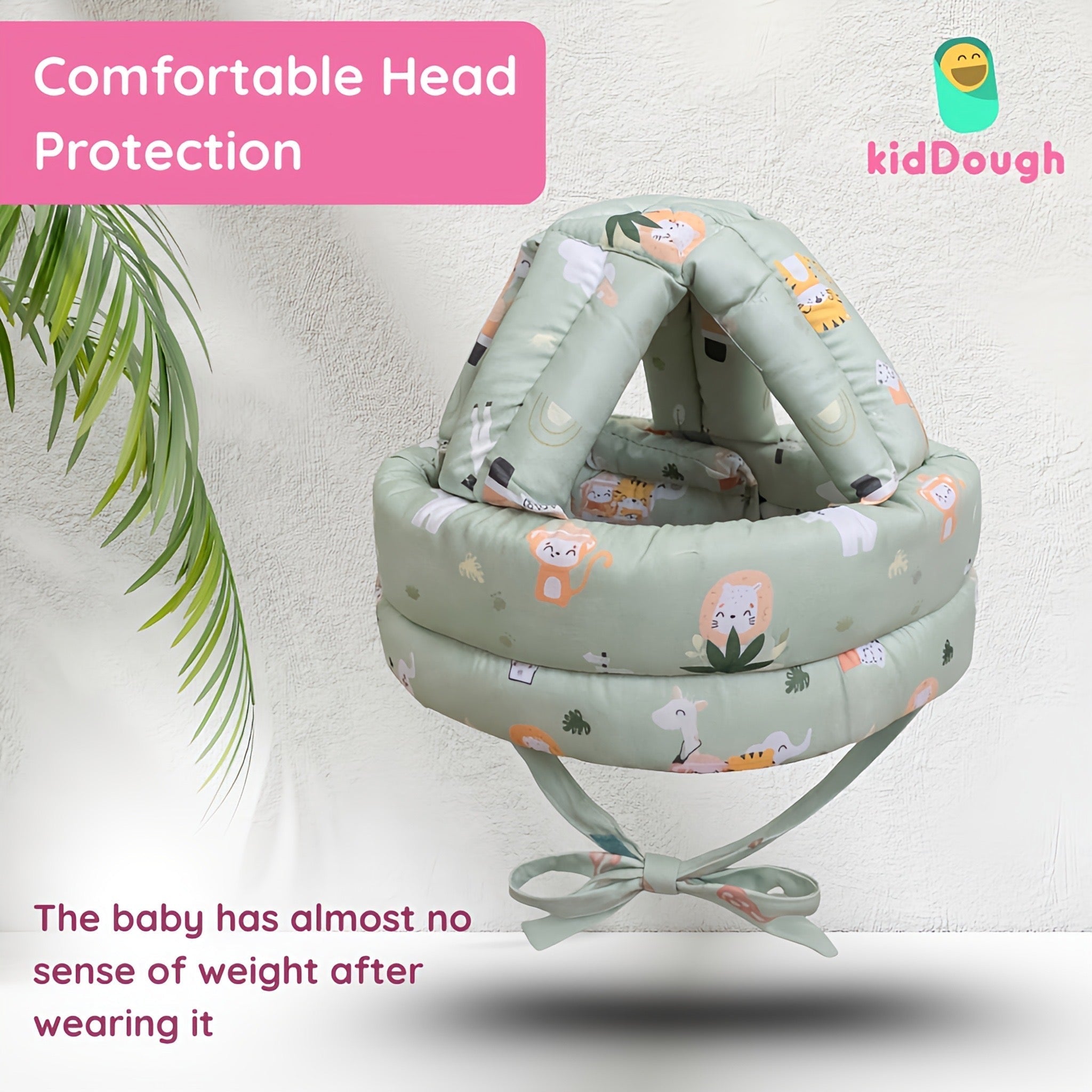 Kiddough Baby Head Protector Safety Helmet (6 Months–3 Years) - Baby Safety